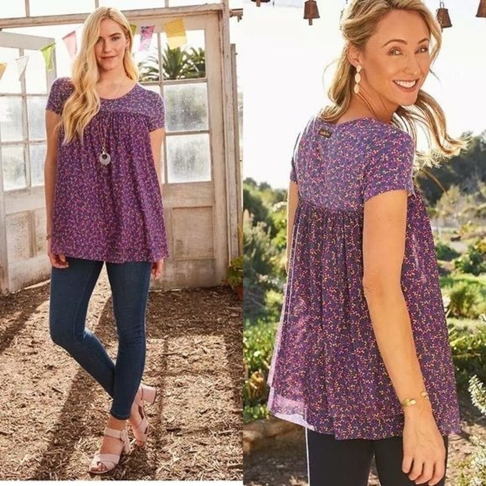 Matilda Jane Walking on a Cloud Women's Tunic Top Medium